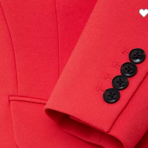 HOBBS London Suki One Button Blazer in Flame Red - Picture 5 of 13